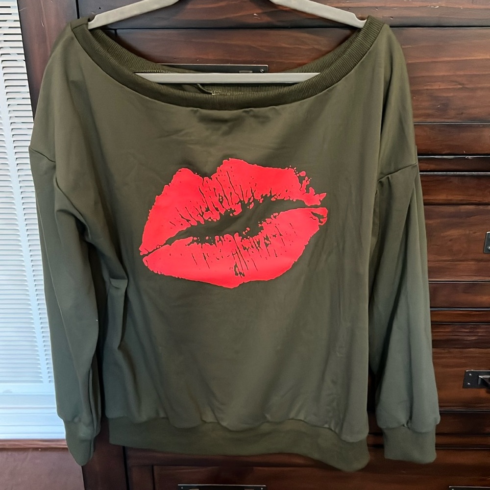 Off the shoulder sweater